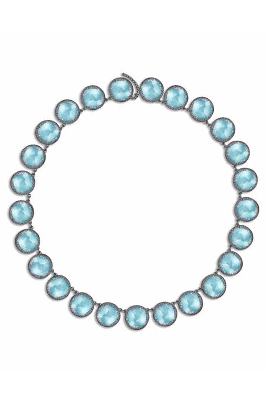 LARKSPUR & HAWK-Olivia Button Rivière - Mint-SILVER
