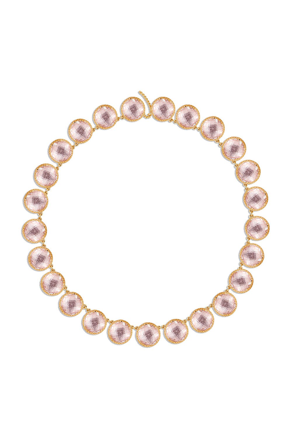 LARKSPUR & HAWK-Olivia Button Rivière Necklace-SILVER