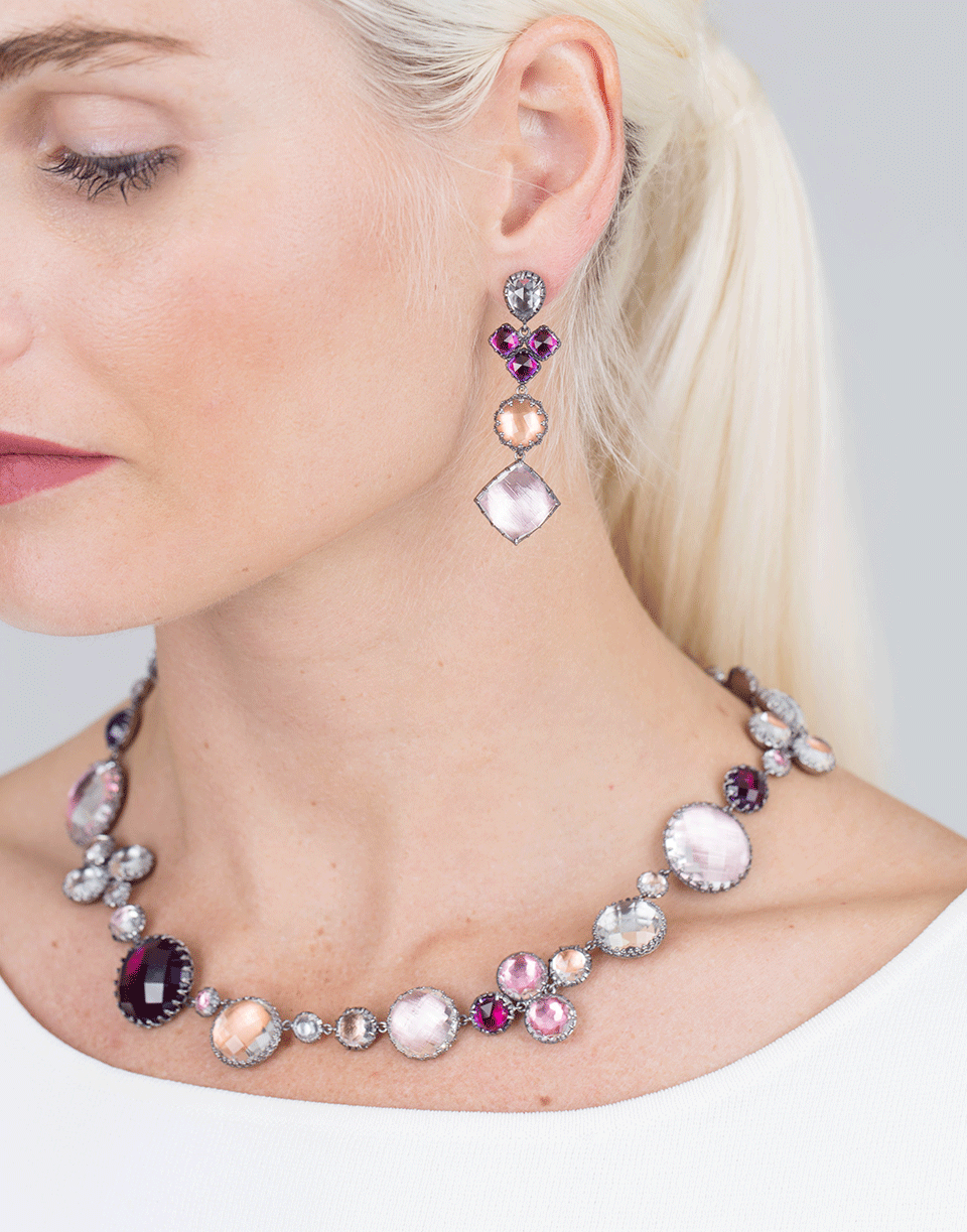 LARKSPUR & HAWK-Sadie Bubble Riviere Necklace-SILVER