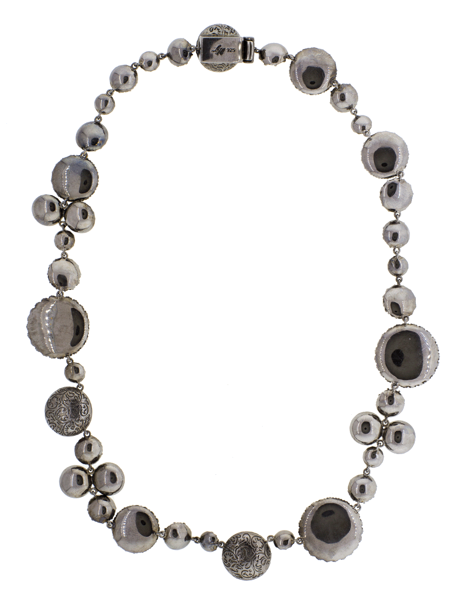 LARKSPUR & HAWK-Sadie Bubble Riviere Necklace-SILVER