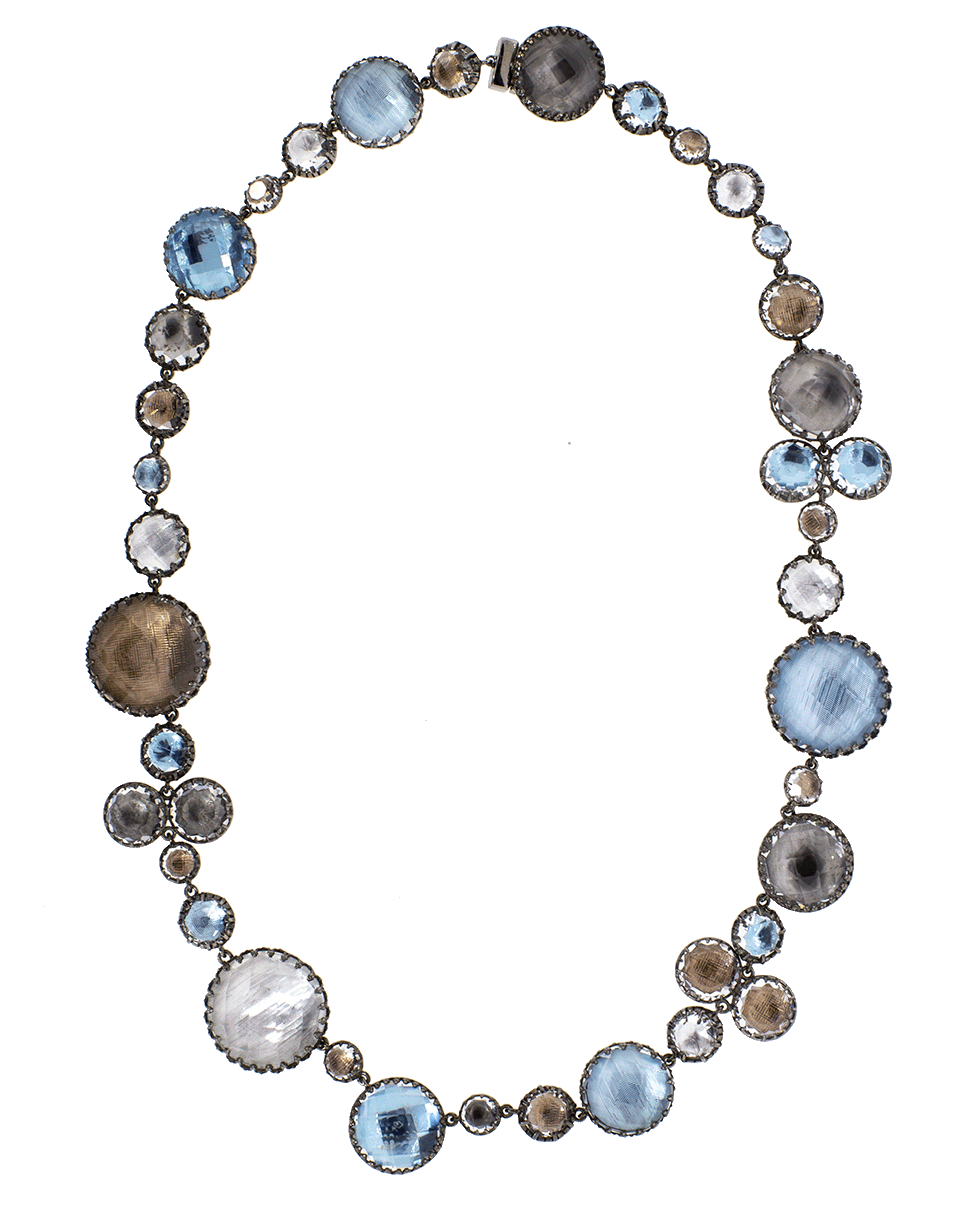 LARKSPUR & HAWK-Sadie Bubble Riviere Necklace-SILVER