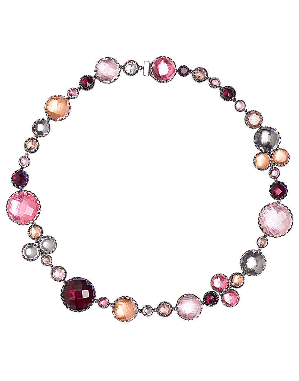 LARKSPUR & HAWK-Sadie Bubble Riviere Necklace-SILVER