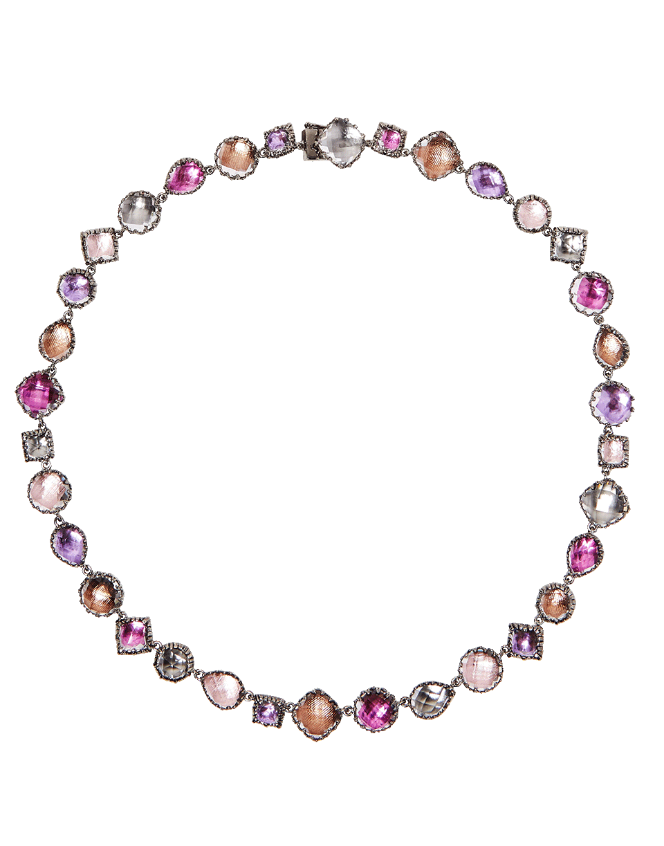 LARKSPUR & HAWK-Small Sadie Riviere Necklace-SILVER