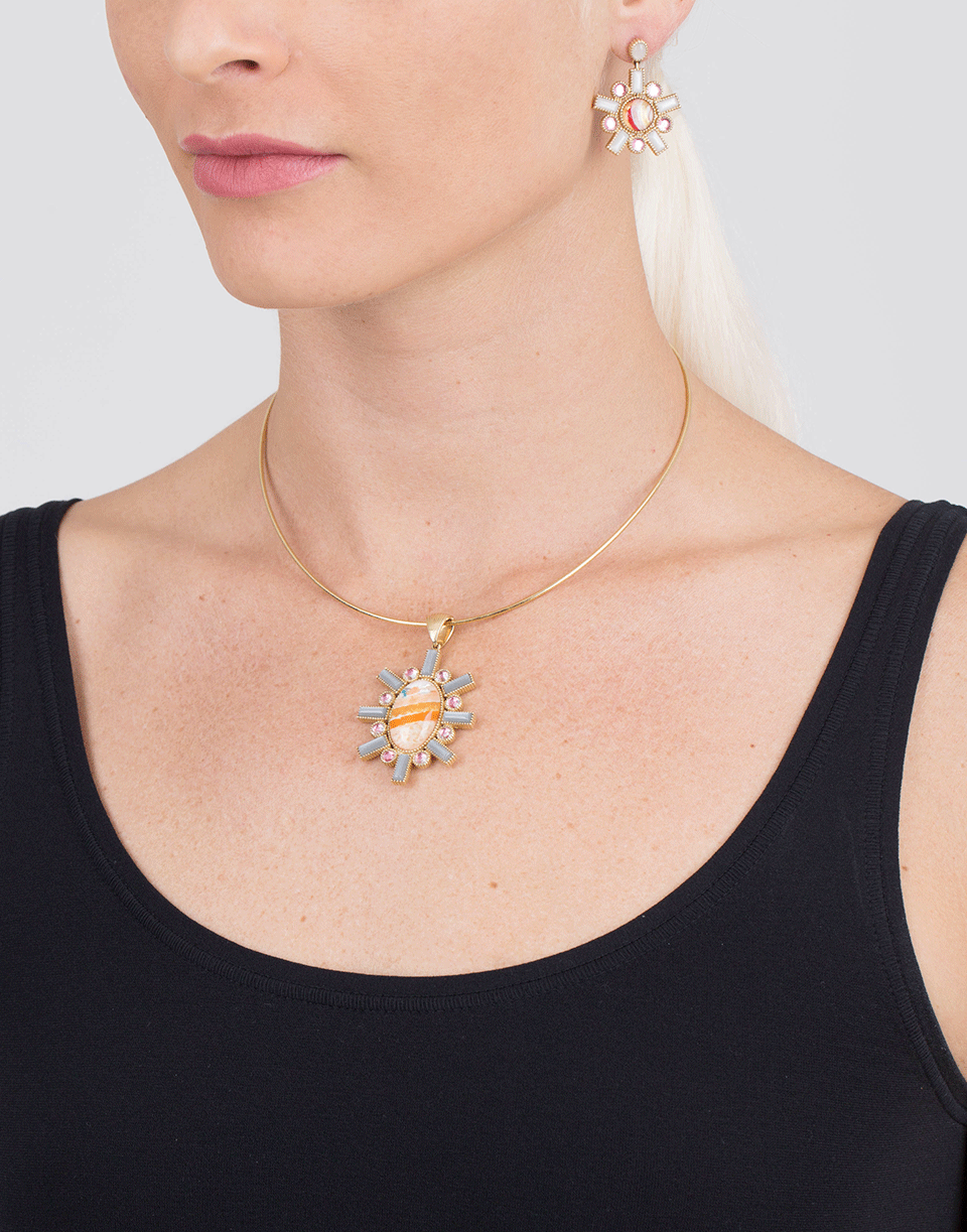 LARKSPUR & HAWK-Cora Neck Wire Necklace-YELLOW GOLD