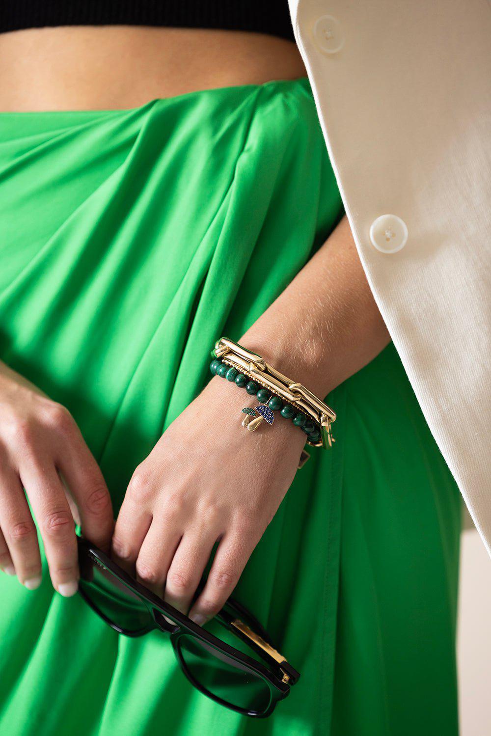 LAUREN RUBINSKI-LR3 - Large Yellow Gold Bracelet-YELLOW GOLD