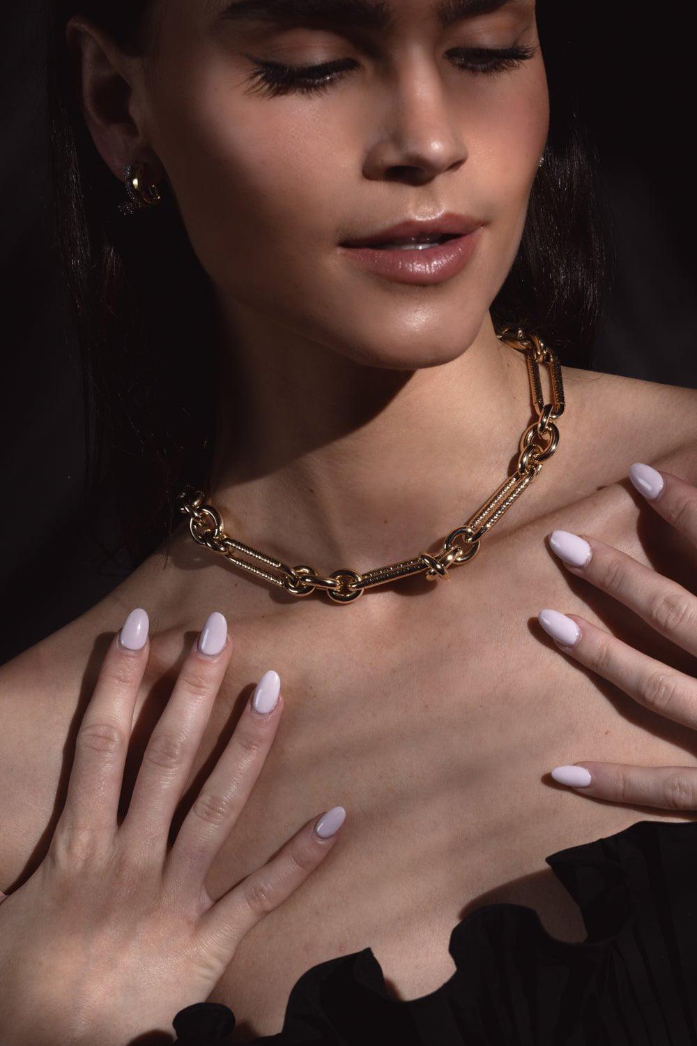 LAUREN RUBINSKI-LR18 - Miuccia Necklace-YELLOW GOLD
