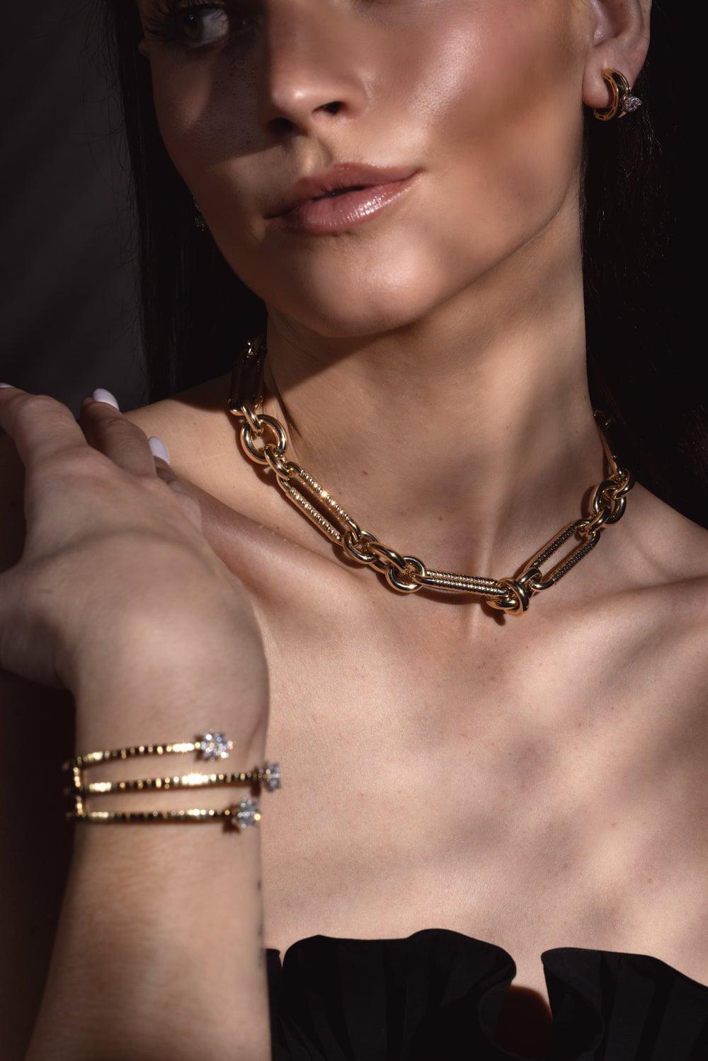 LAUREN RUBINSKI-LR18 - Miuccia Necklace-YELLOW GOLD