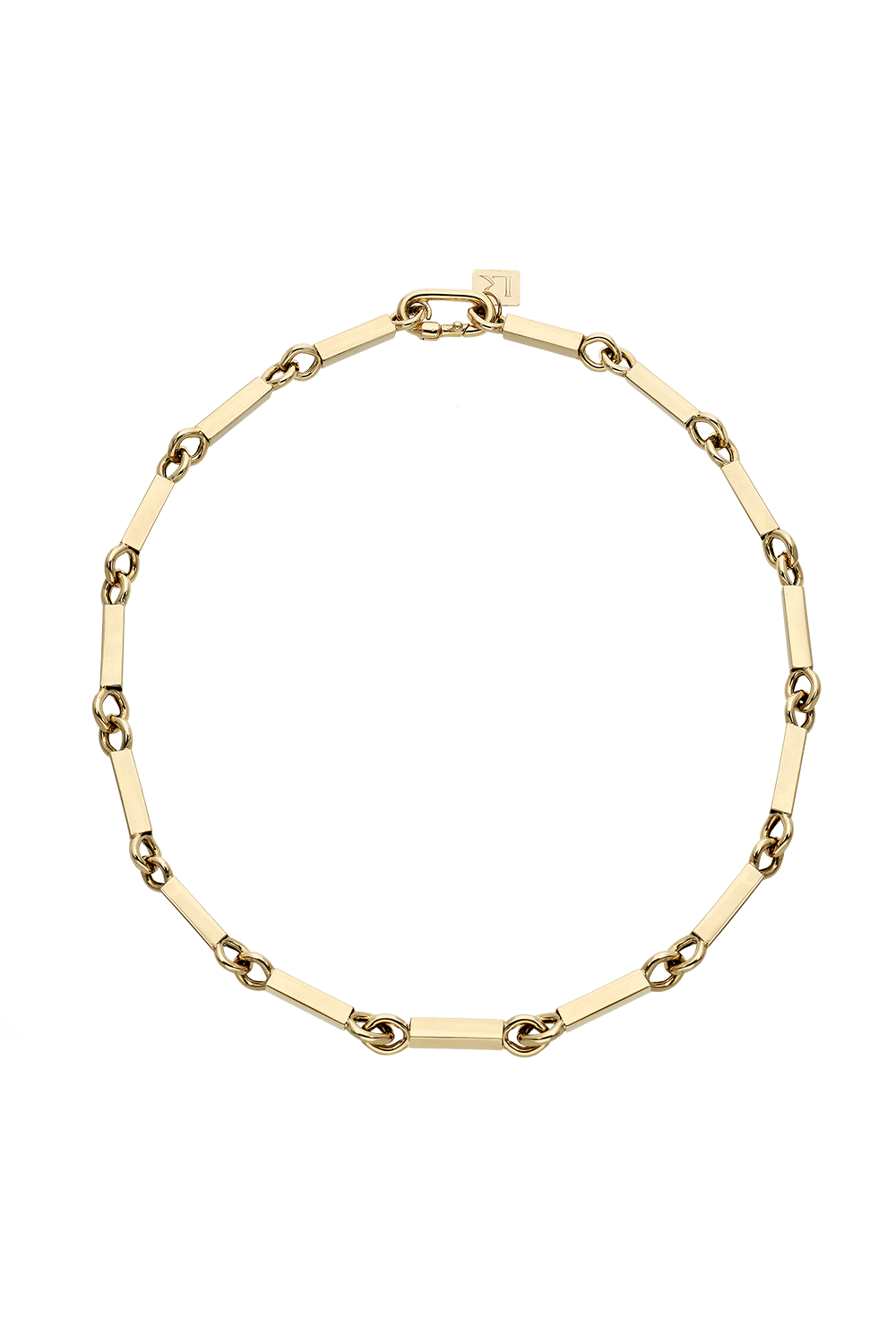 LAUREN RUBINSKI-LR41 - Elliot Small Links Necklace-YELLOW GOLD