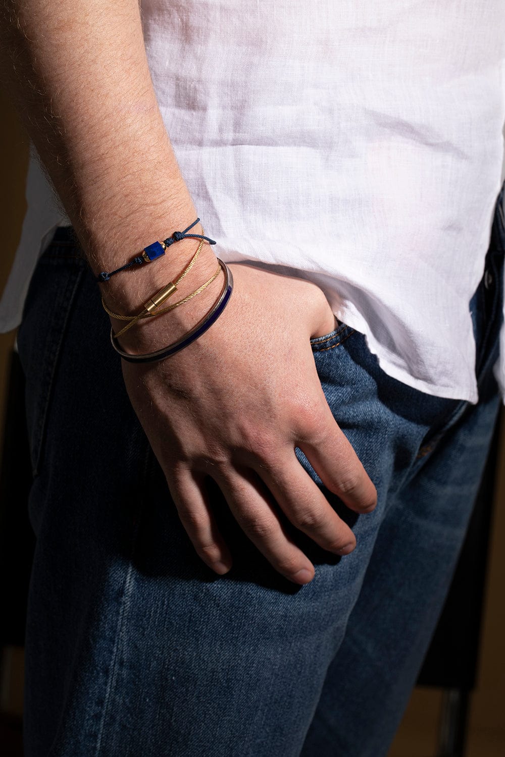LE GRAMME-15g Polished Yellow Gold Double Cable Bracelet-YELLOW GOLD