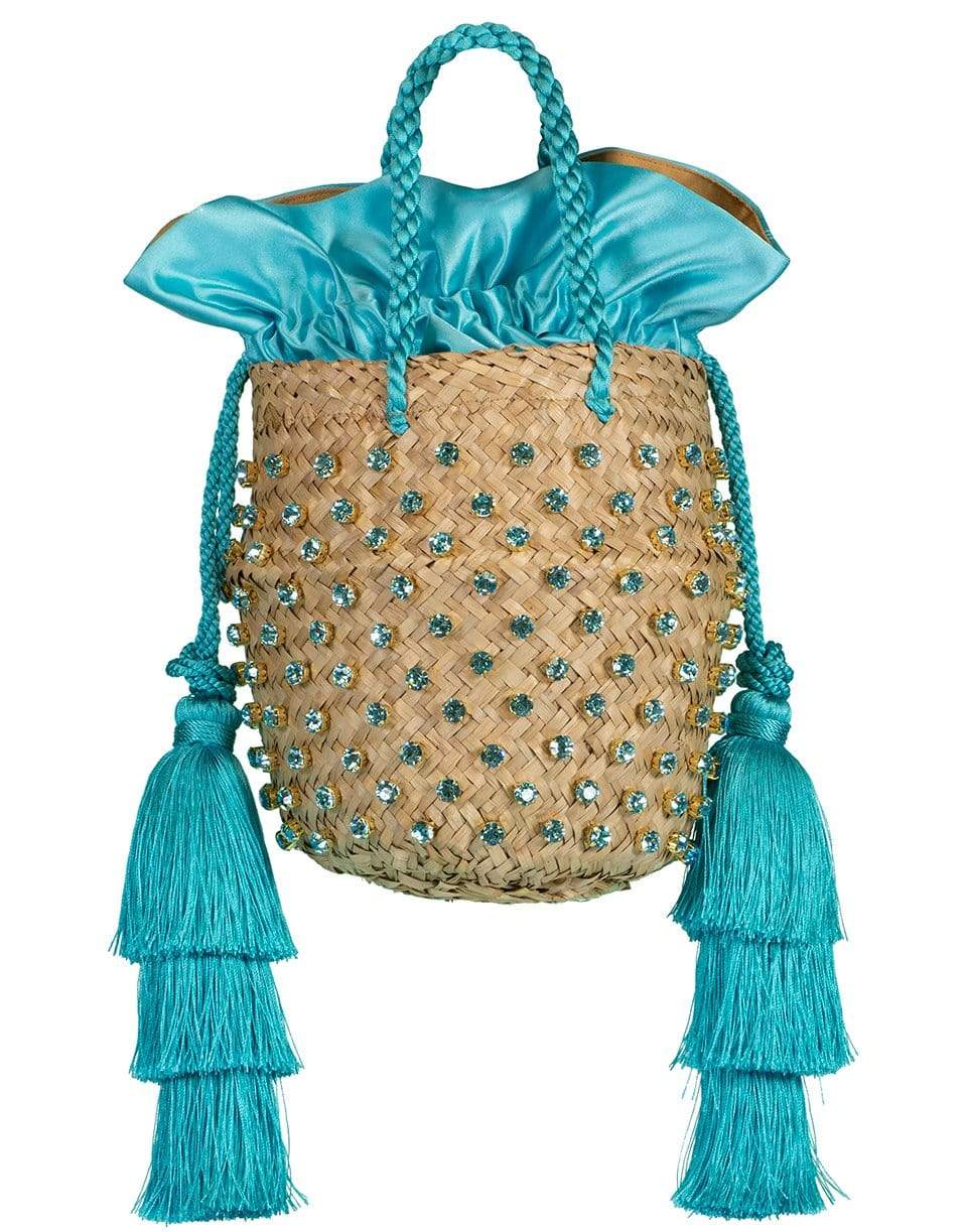 LE NINE-Biscotto Carol Starshell Raffia Basket Bag-BISCOTTO