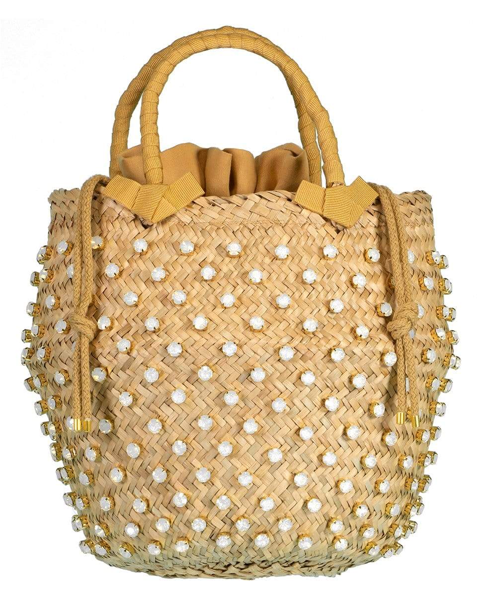 LE NINE-Large Nina White Opal Basket Bag-BISCOTTO