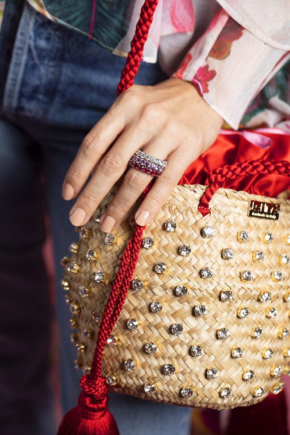  LE NINE-Carol Small Bag - Flame-BISCFLM 