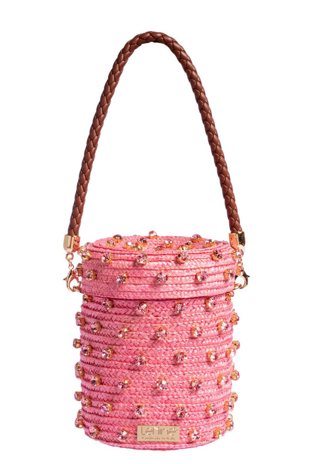 LE NINE-Mini Cylinder Mono Bag - Light Rose-LIGHT ROSE