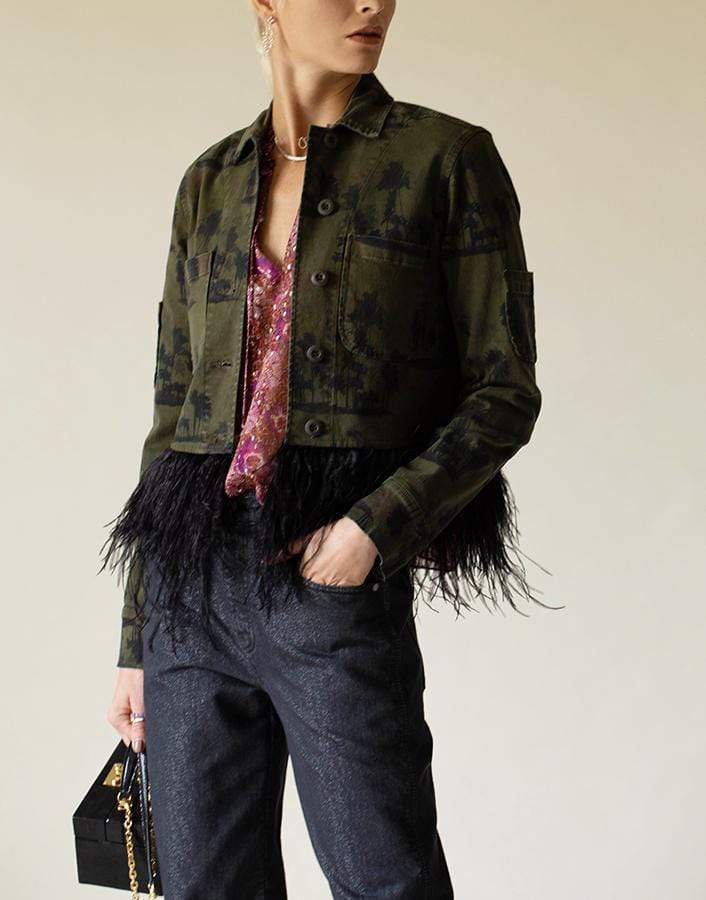 LE SUPERBE-Overdye Coastal Palm Freebird Jacket-