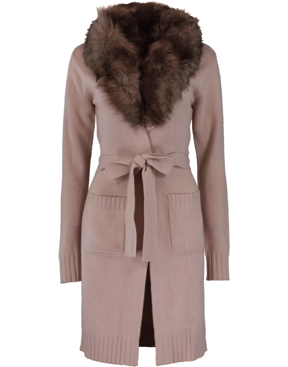 LE SUPERBE-Faux Fur Cardigan-