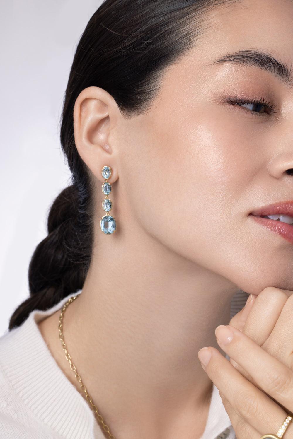 Aquamarine Faceted Drop Earrings-YELLOW GOLD-JEWELRYFINE JEWELEARRING-LEIGH MAXWELL