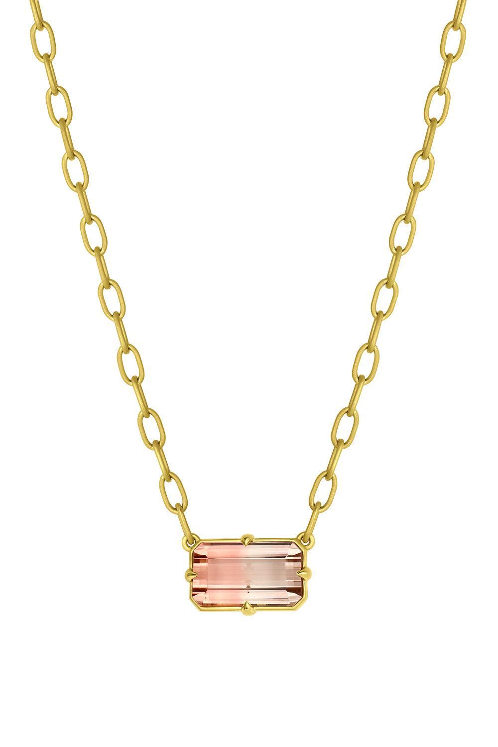  Bi-Color Tourmaline Pendant Necklace-YELLOW GOLD-18.5-JEWELRYFINE JEWELNECKLACE O-LEIGH MAXWELL 