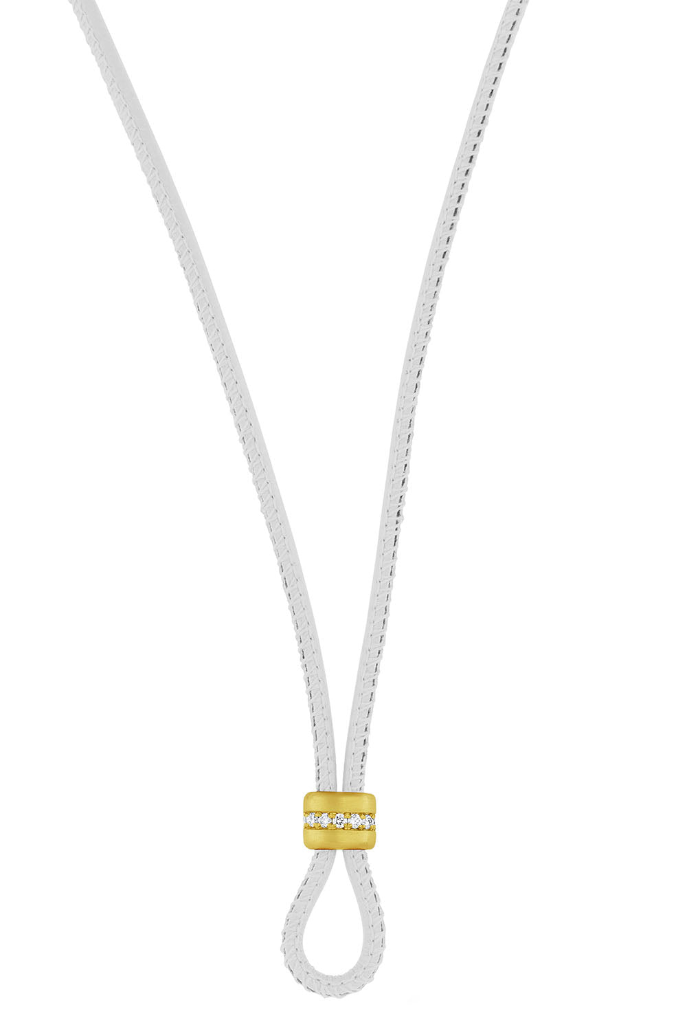 Diamond Amani White Cord-YELLOW GOLD-36-JEWELRYFINE JEWELNECKLACE O-LEIGH MAXWELL