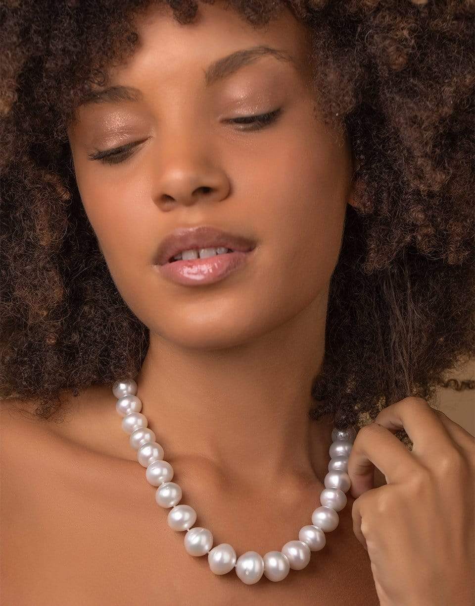 LEIGH MAXWELL-Bahari South Seas Pearl Necklace-YELLOW GOLD