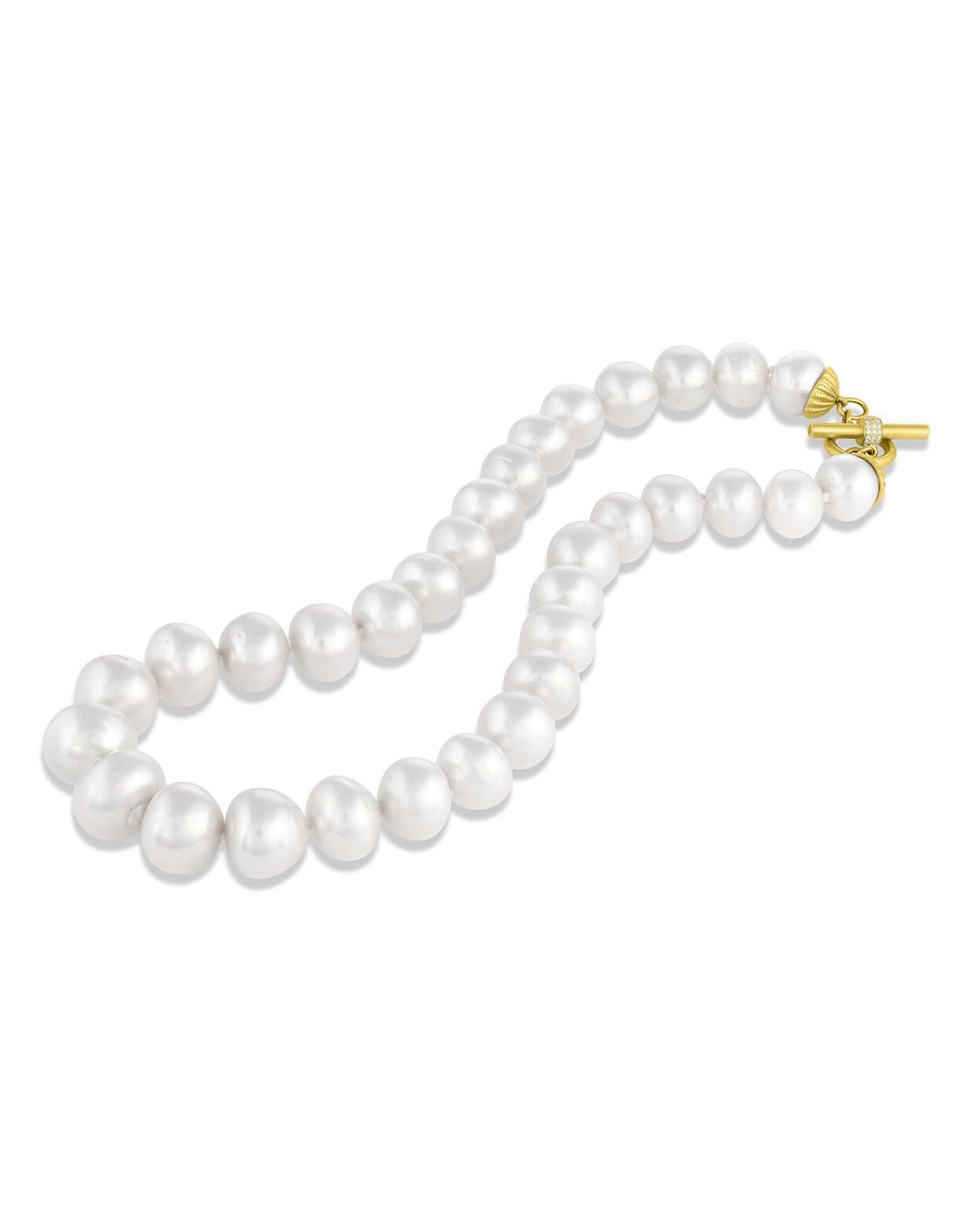 LEIGH MAXWELL-Bahari South Seas Pearl Necklace-YELLOW GOLD