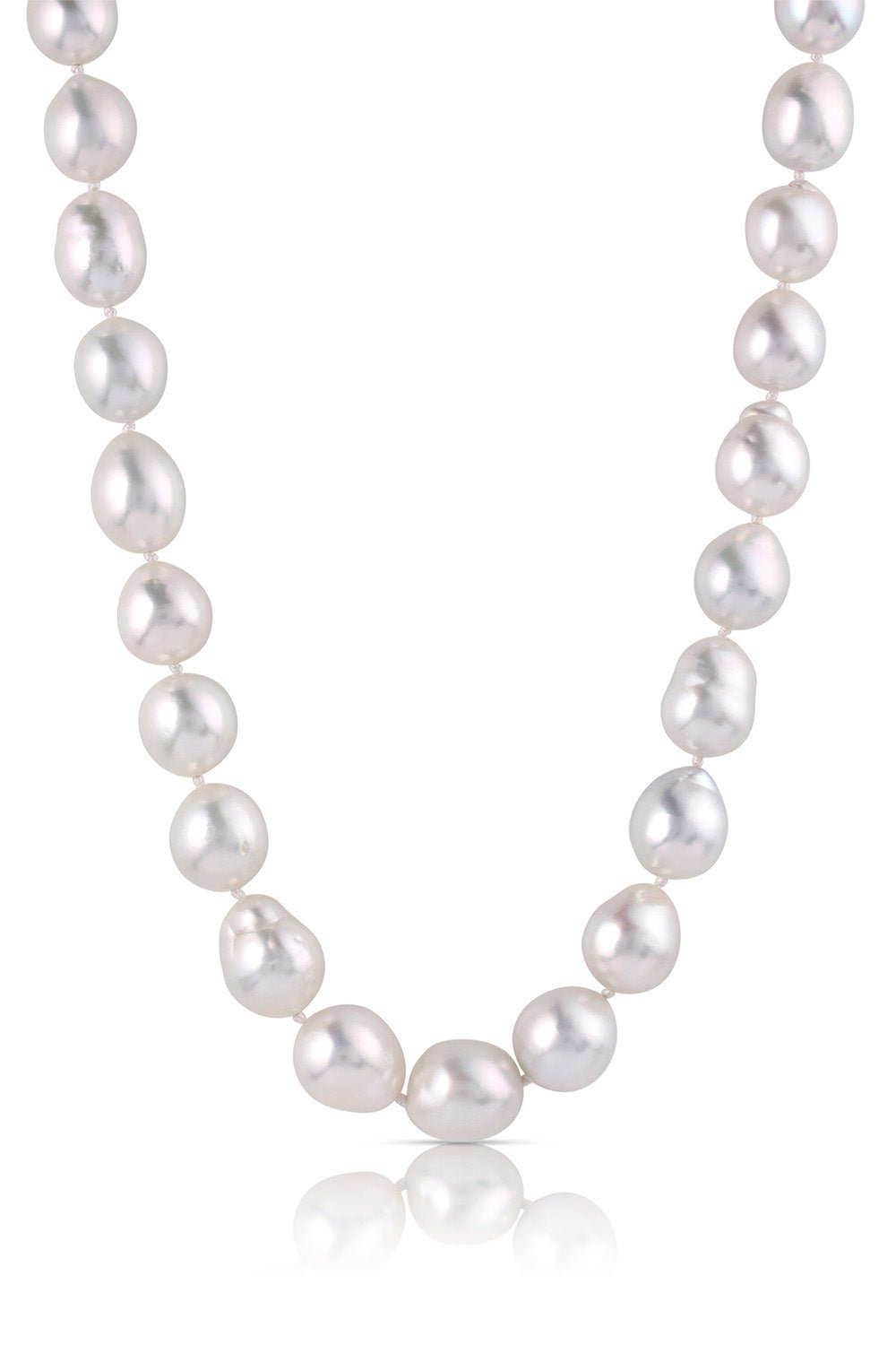LEIGH MAXWELL-Knotted South Seas Strand Necklace-YELLOW GOLD