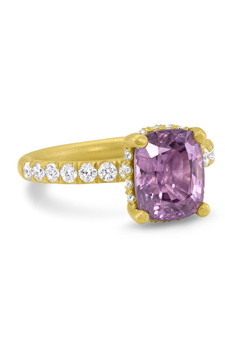 LEIGH MAXWELL-Purple Spinel and Diamond Ring-TLWGOLD