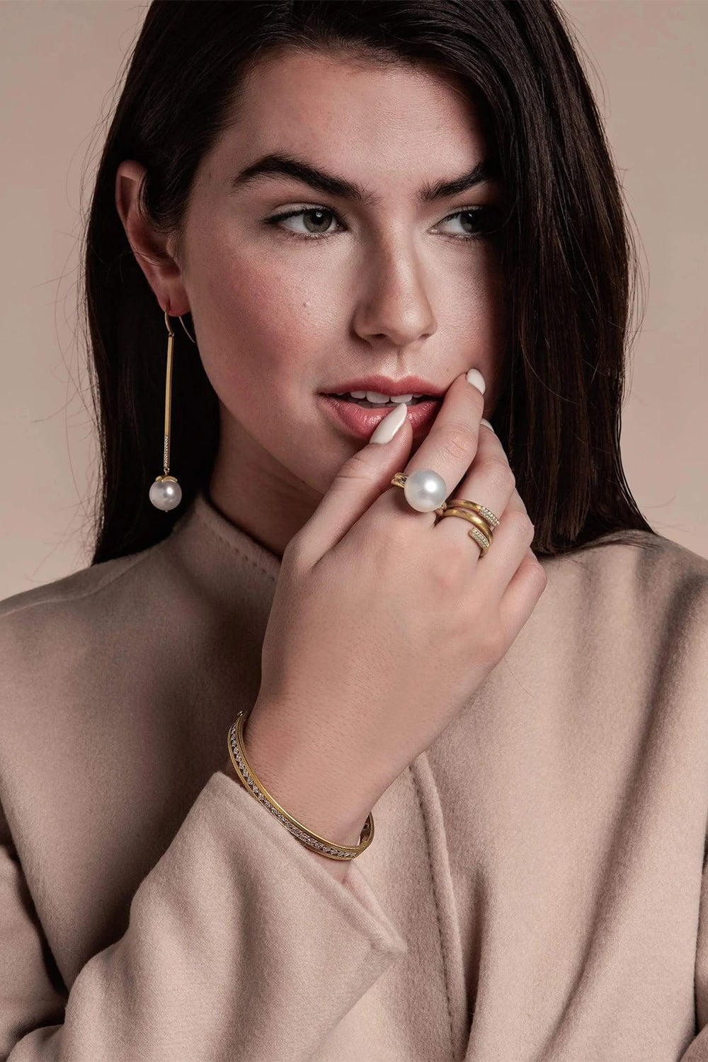 LEIGH MAXWELL-Amani Diamond Spring Ring-YELLOW GOLD