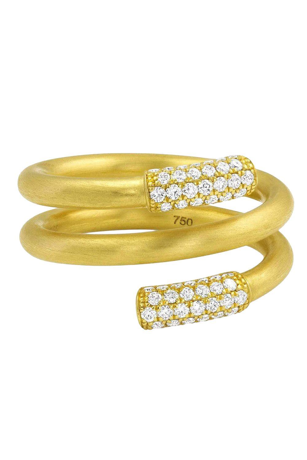 Amani Diamond Spring Ring-YELLOW GOLD-7-JEWELRYFINE JEWELRING-LEIGH MAXWELL