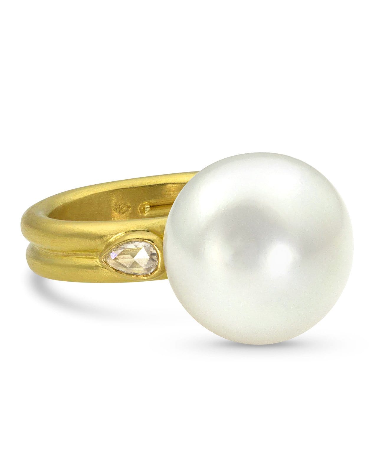 LEIGH MAXWELL-Bahari South Seas Pearl Ring-YELLOW GOLD
