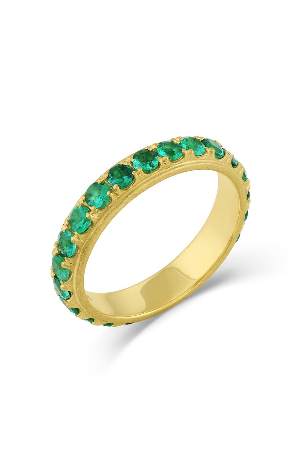 LEIGH MAXWELL-Edged Eternity Band-YELLOW GOLD