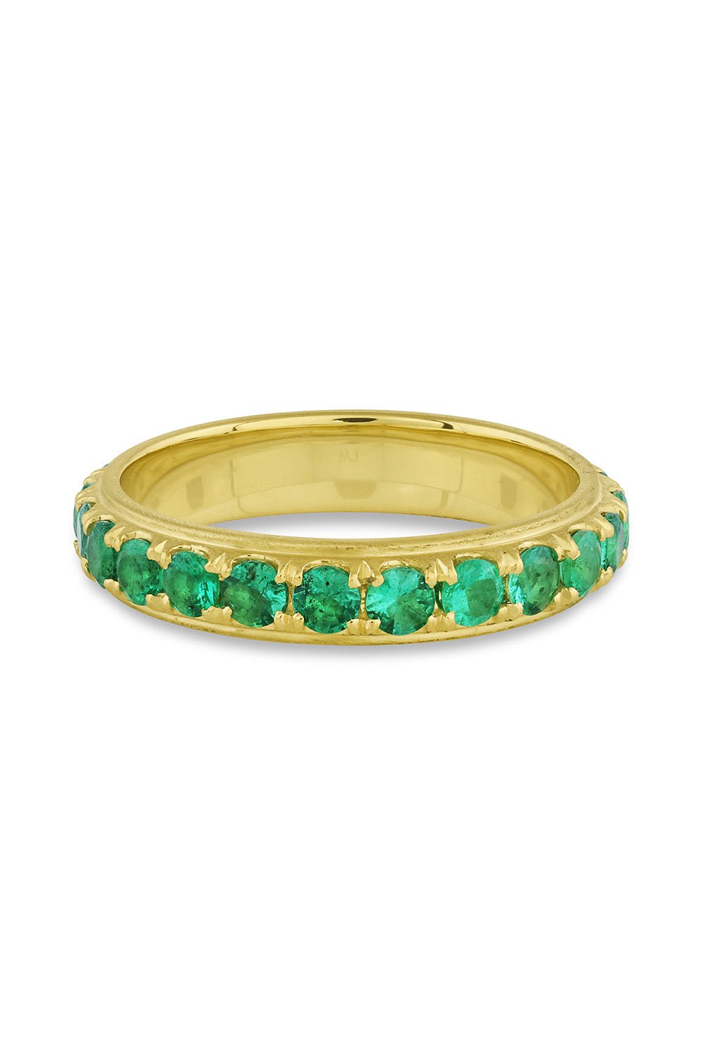 LEIGH MAXWELL-Edged Eternity Band-YELLOW GOLD