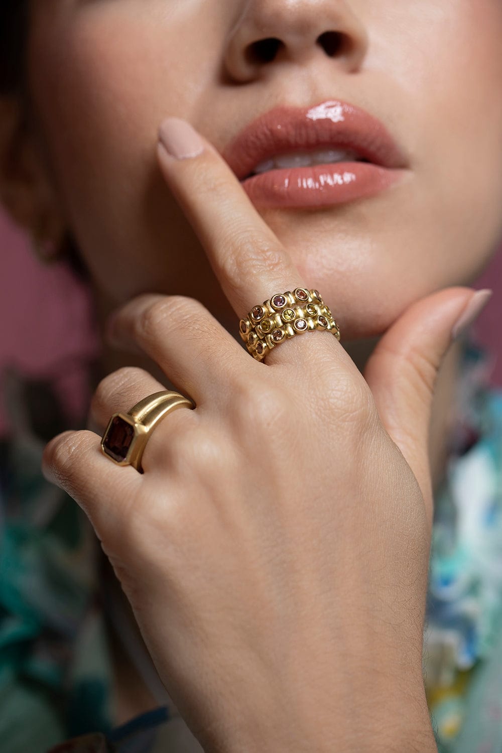 LEIGH MAXWELL-Yellow Sapphire Ulaini Eternity Band-YELLOW GOLD