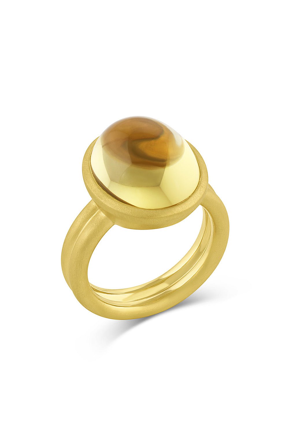 LEIGH MAXWELL-Puffed Cabochon Ring-YELLOW GOLD