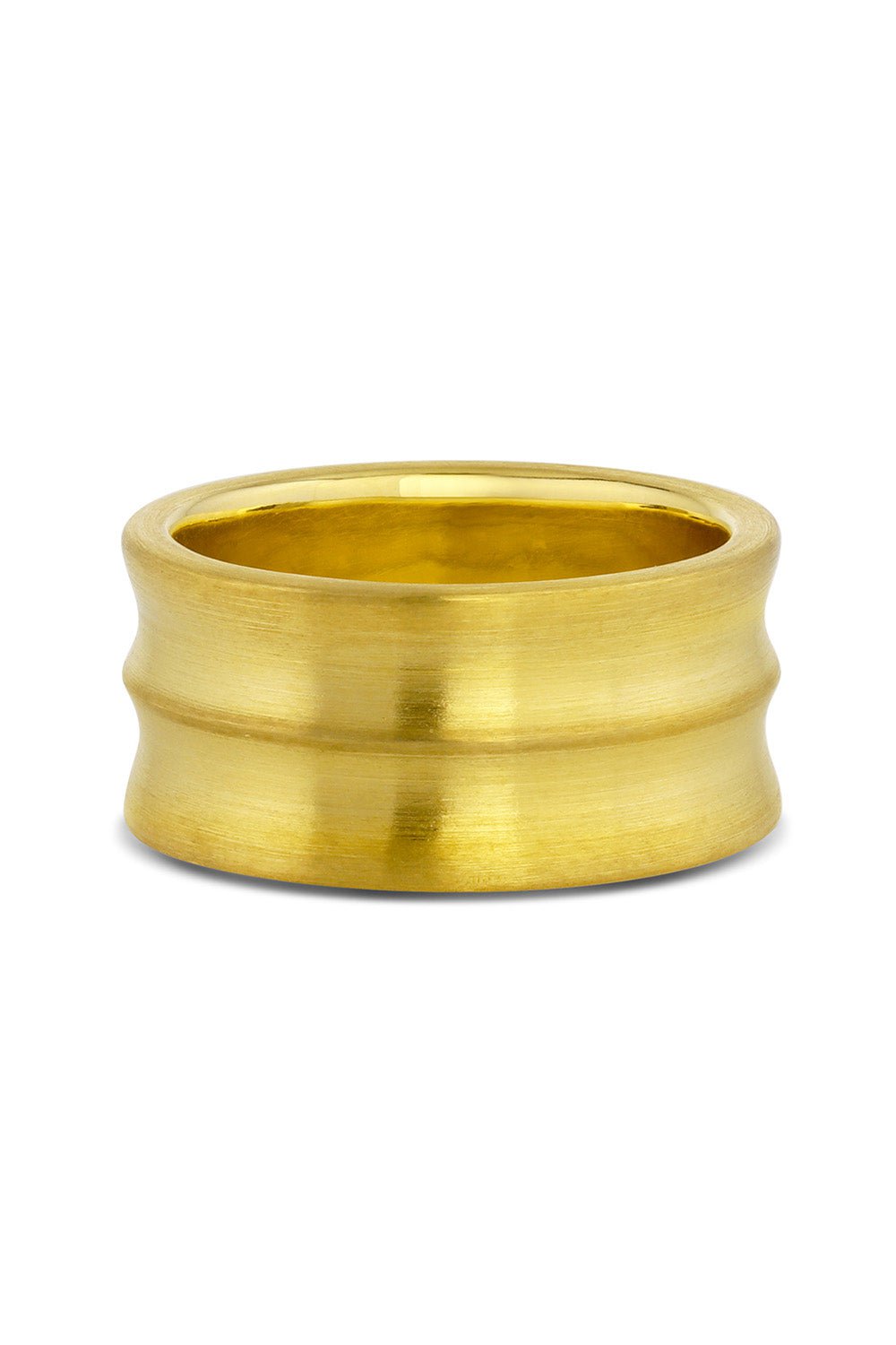 LEIGH MAXWELL-Solid Ridge Band-YELLOW GOLD