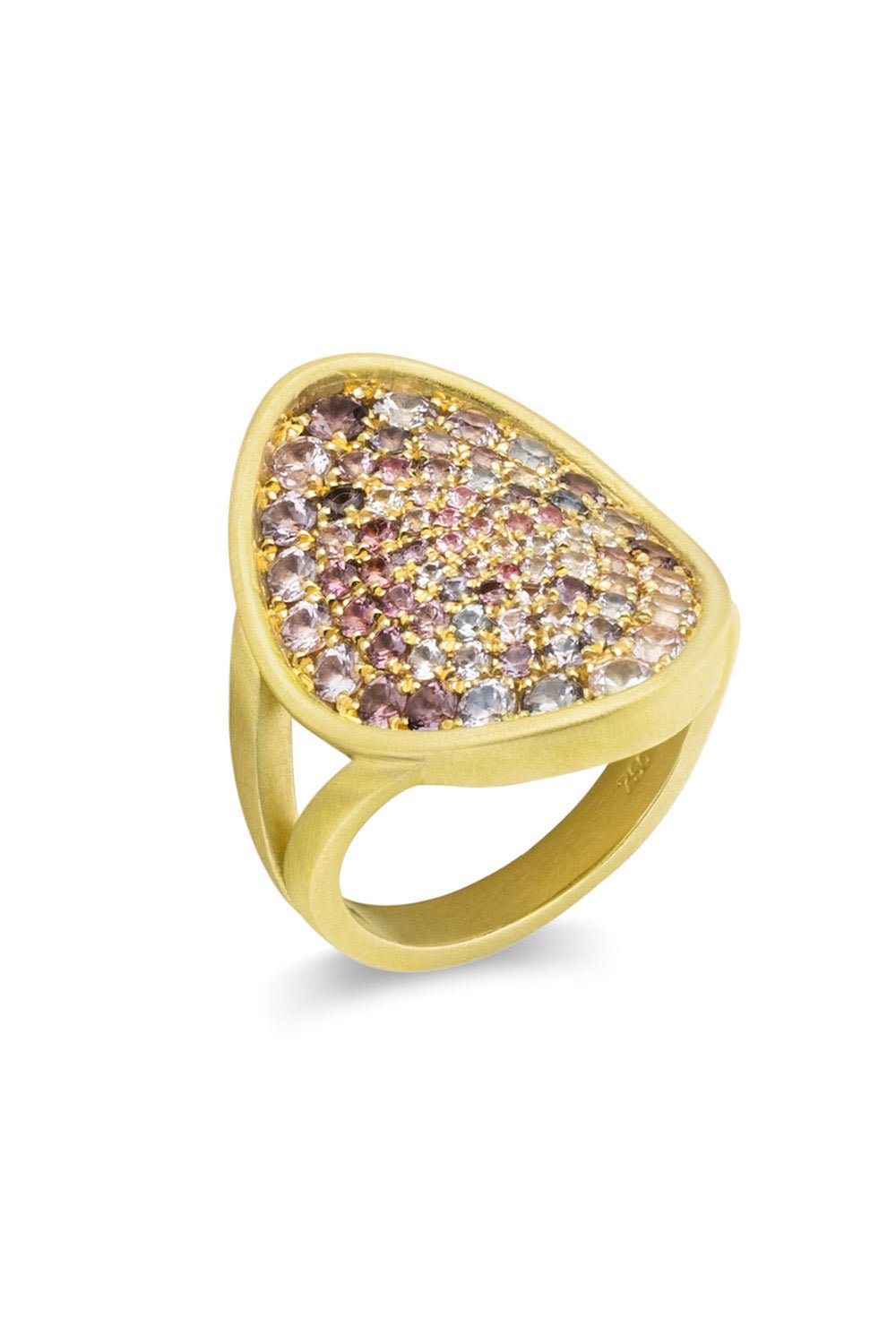 LEIGH MAXWELL-Amani Saddle Ring-YELLOW GOLD