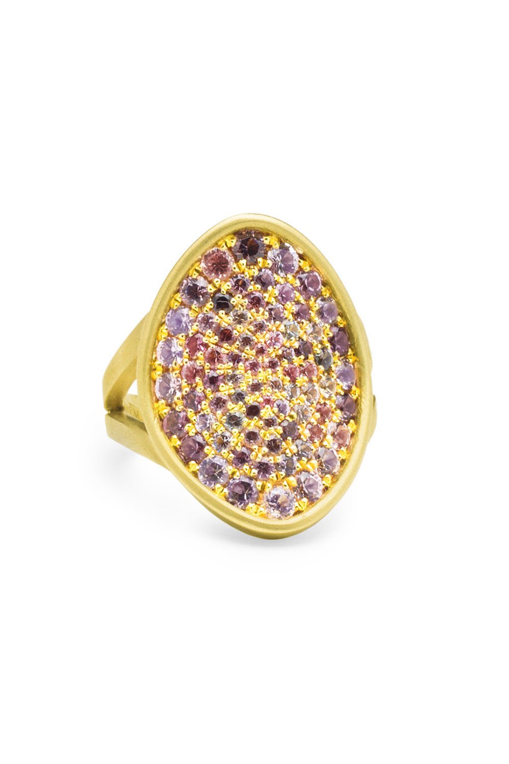 LEIGH MAXWELL-Amani Saddle Ring-YELLOW GOLD