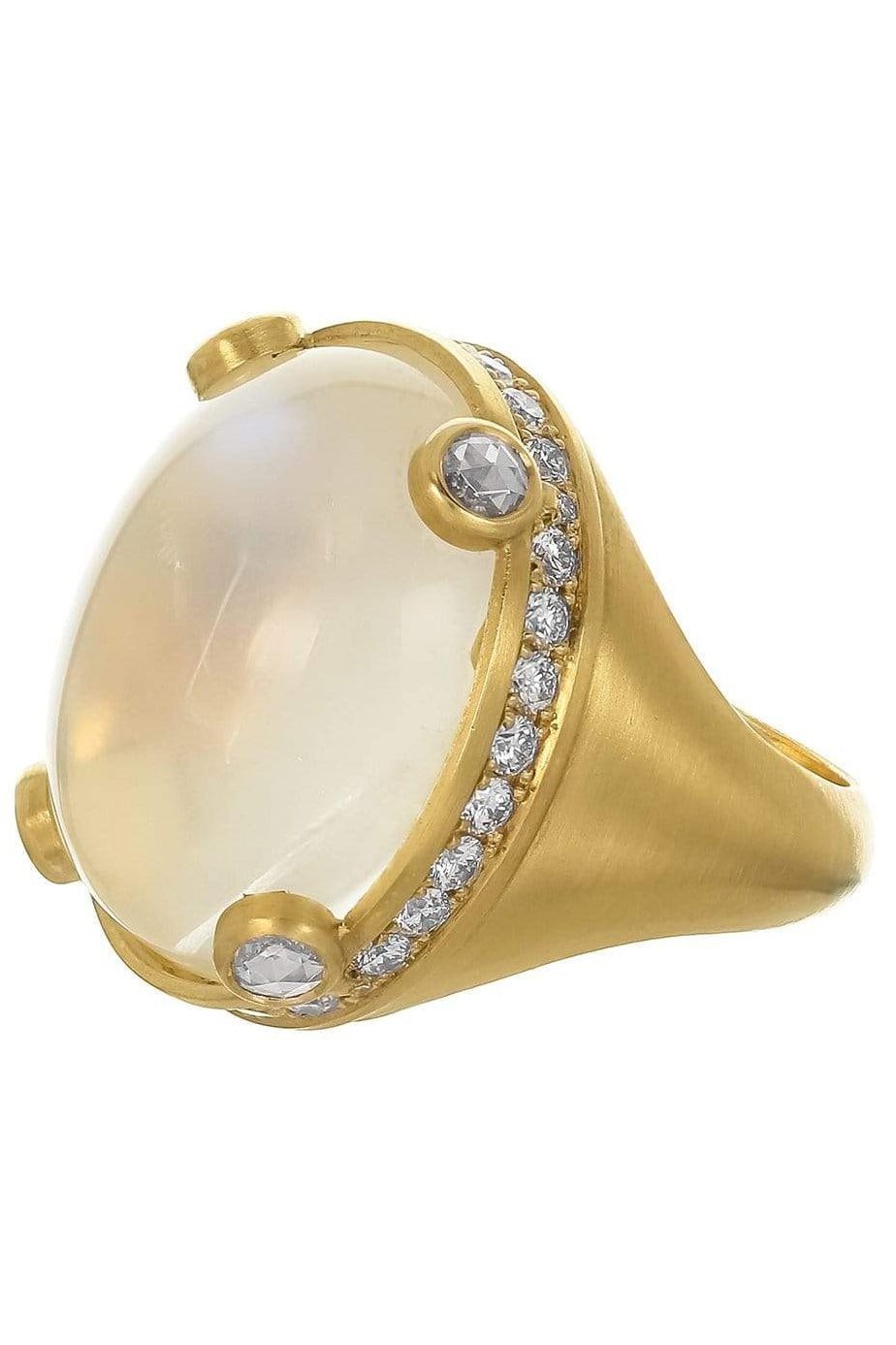 LEIGH MAXWELL-Ameerah Moonstone Ring-YELLOW GOLD
