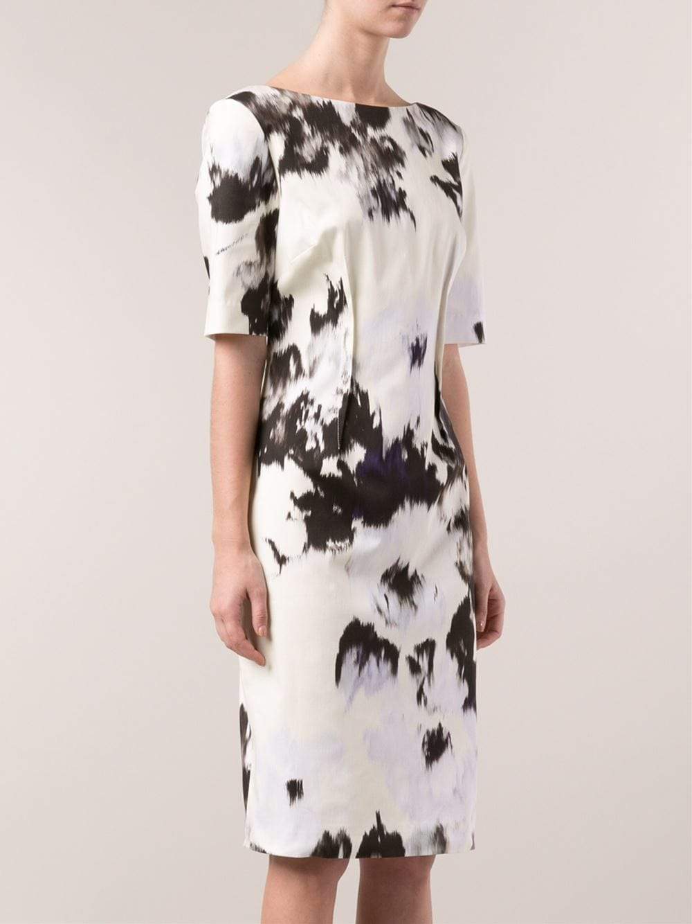 LELA ROSE-Boatneck Dress-
