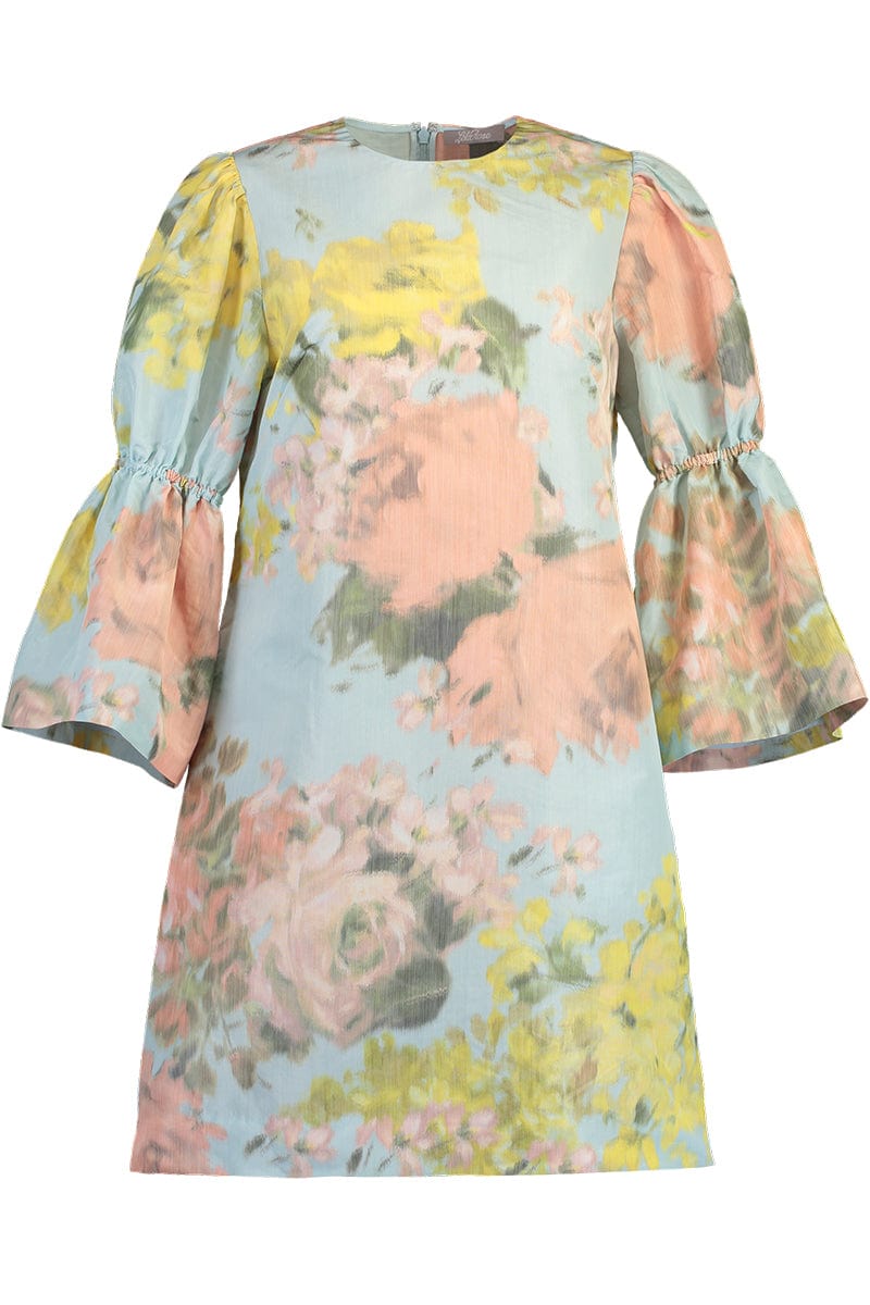 LELA ROSE-Puff Sleeve Tunic Dress-