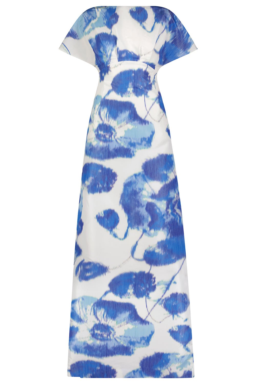 LELA ROSE-Floral Boat Neck Gown-