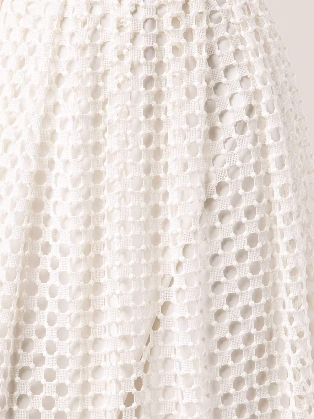 LELA ROSE-Guipure Lace Skirt-