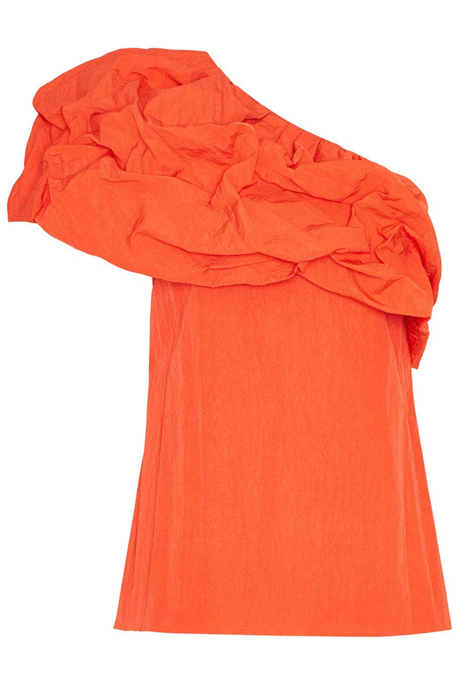 LELA ROSE-One Shoulder Top - Vermillion-