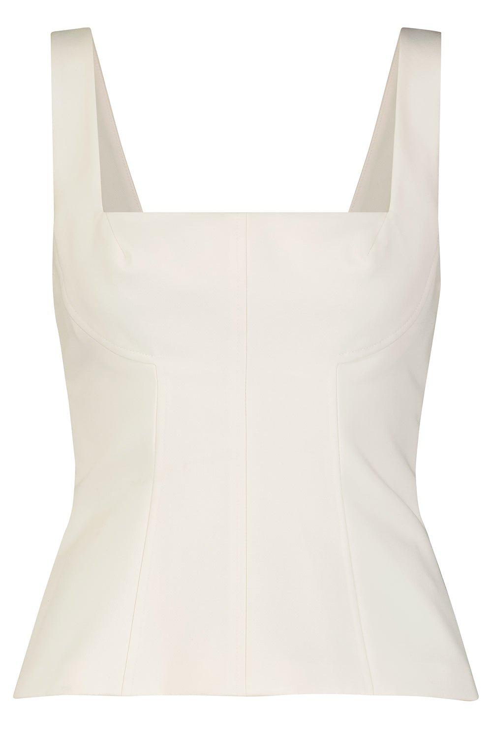 LELA ROSE-Square Neck Top-