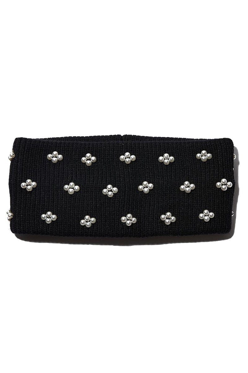 LELE SADOUGHI DESIGNS-Pearl Cluster Ear Warmer - Jet-JET