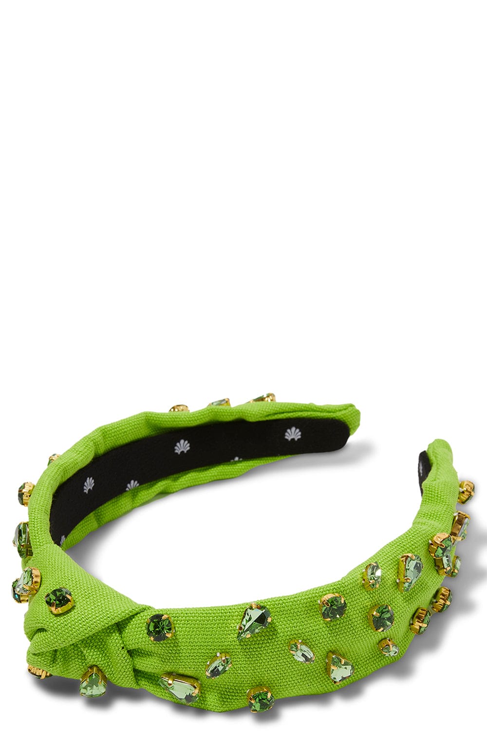 LELE SADOUGHI DESIGNS-Jeweled Knotted Headband - Lime-LIME