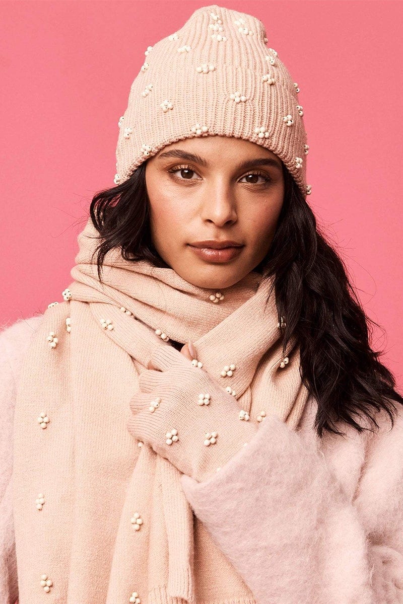 LELE SADOUGHI DESIGNS-Pearl Cluster Beanie - Nectar-NECTAR
