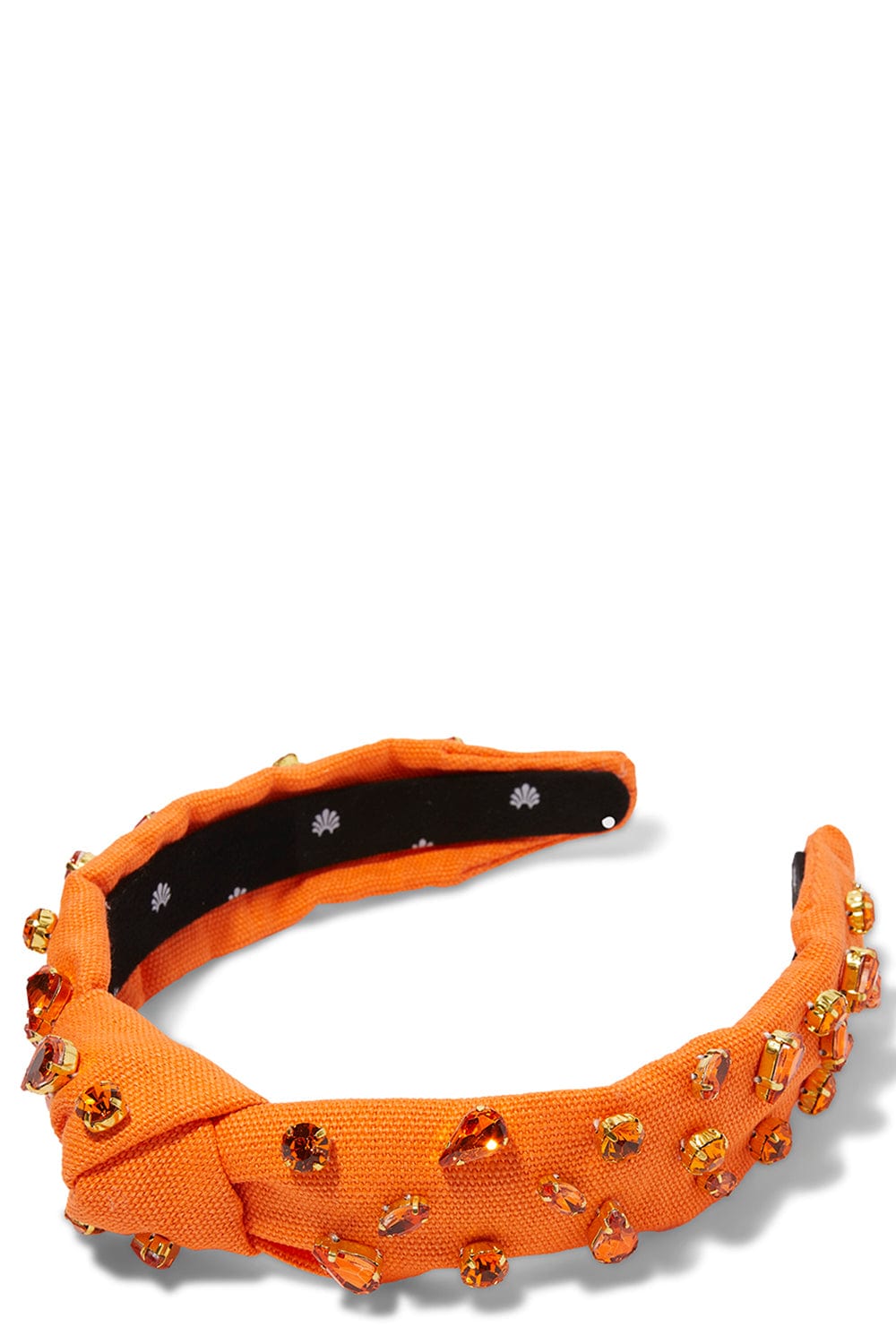 LELE SADOUGHI DESIGNS-Jeweled Knotted Headband - Tangerine-TANGERIN