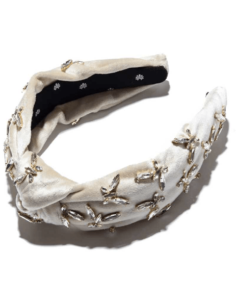 LELE SADOUGHI DESIGNS-Ivory Butterfly Knotted Headband-IVORY