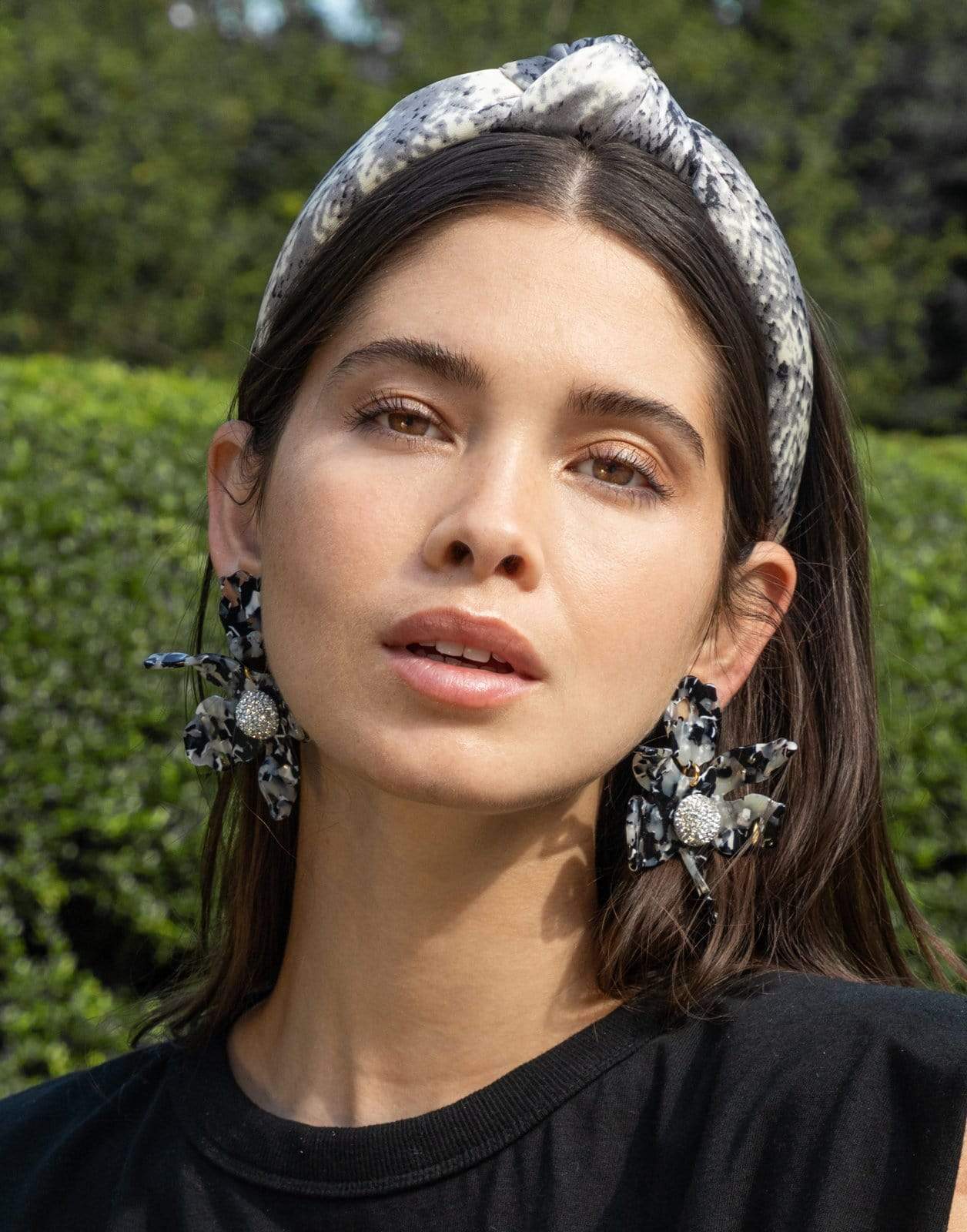 LELE SADOUGHI DESIGNS-Natural Python Silk Knotted Headband-PYTHON