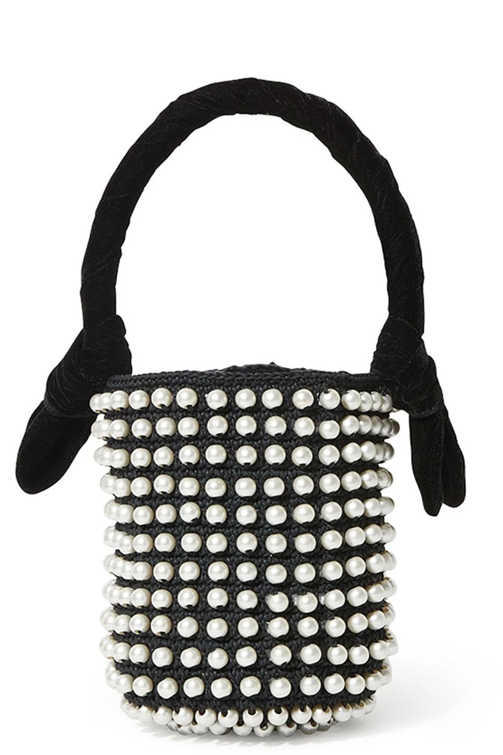 LELE SADOUGHI DESIGNS-Beartrix Pearl Crochet Bag-JET